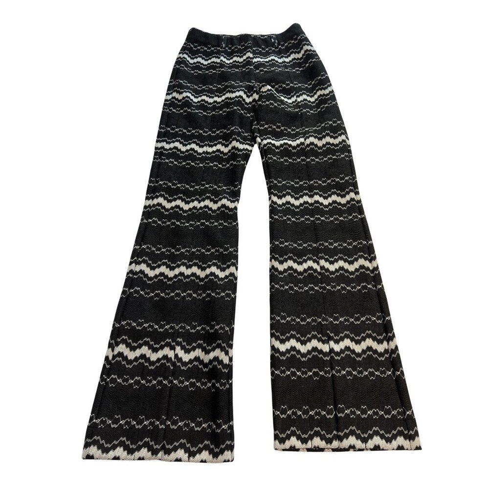 Hanne Bloch Knit Trousers in Black White